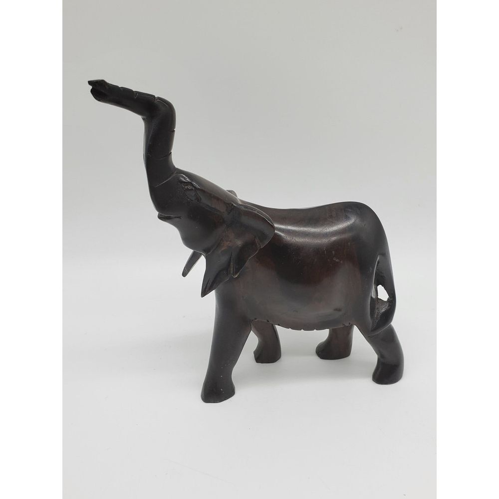 7.5" Handcarved Wooden Elephant P6